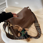 AutumnWinter Retro Wide-strap Crossbody Versatile Instagram-style Mini Square Bag
