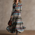 Custom Designed Waist Cinching Maxi Dress