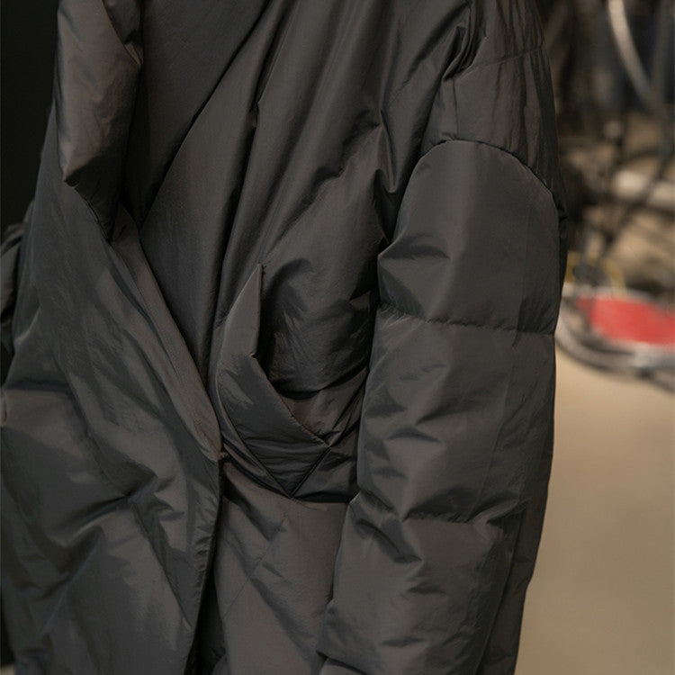 Thickened Long Over-the-knee Down Jacket