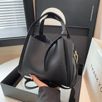 Korean Style Ins New Hong Kong Style Personalized Simple One-shoulder Underarm Bucket Bag Vegetable Basket Retro Crossbody Bag