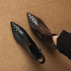 Fashionable Knit Ankle Mid-heel And Plush-lined Boots