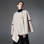 Button Double-faced Woolen Goods Shawl