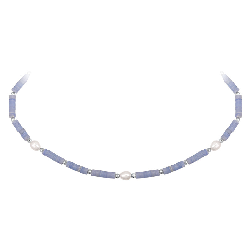 Vintage Agate Pendant Niche Collarbone Chain