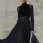 High-end Solid-color Skirt That Exudes An Elegant Aura