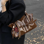 Womens Bag Made From Premium High-end Oil-waxed Leather