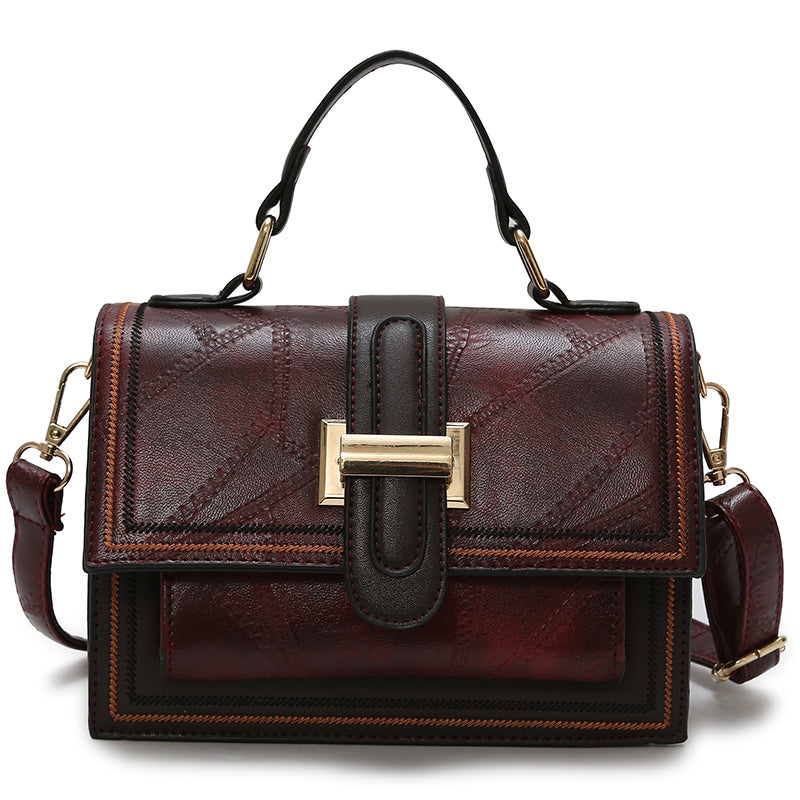 All-match Fashion Portable Retro Messenger Bag Small Square Bag