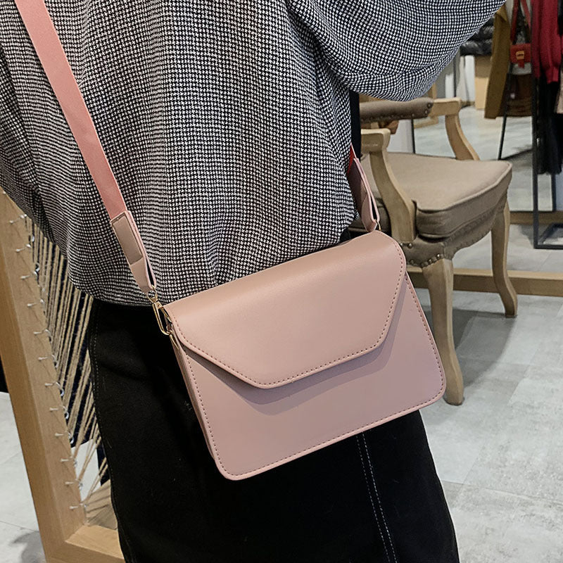 Small Square Bag Casual Solid Color One-shoulder Messenger Bag