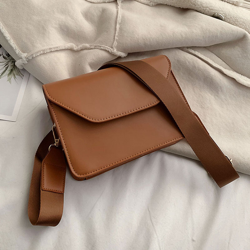 Small Square Bag Casual Solid Color One-shoulder Messenger Bag