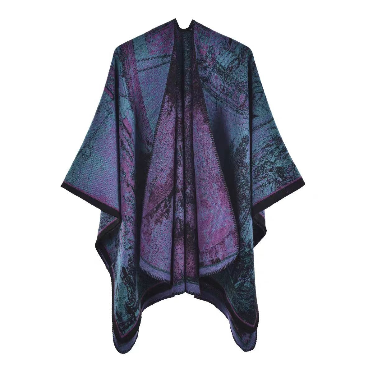Autumn And Winter Cashmere-like Ethnic Shawl Yunnan Tourism Cape Cloak