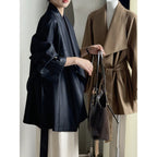 Women's Niche Loose Large Lapel Windbreaker Autumn