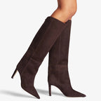 European Catwalk Stiletto Boots - High-Cylinder Pointed-Toe Fashion