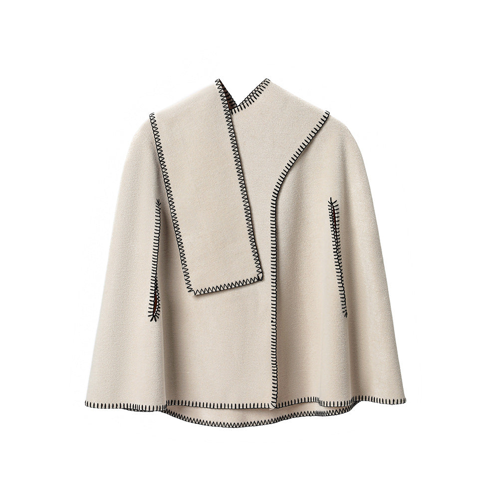 Women's Halter Stitching Cape And Shawl