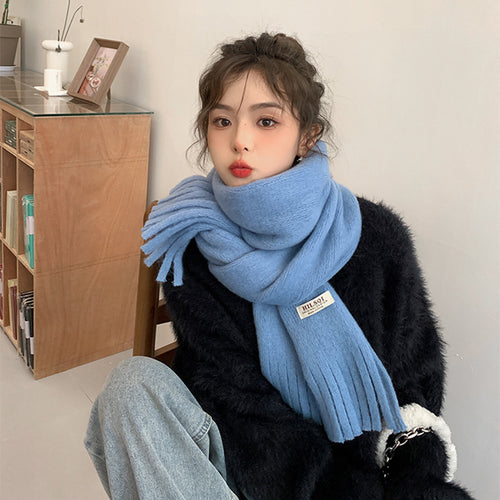 Autumn And Winter Fringe Scarf Women