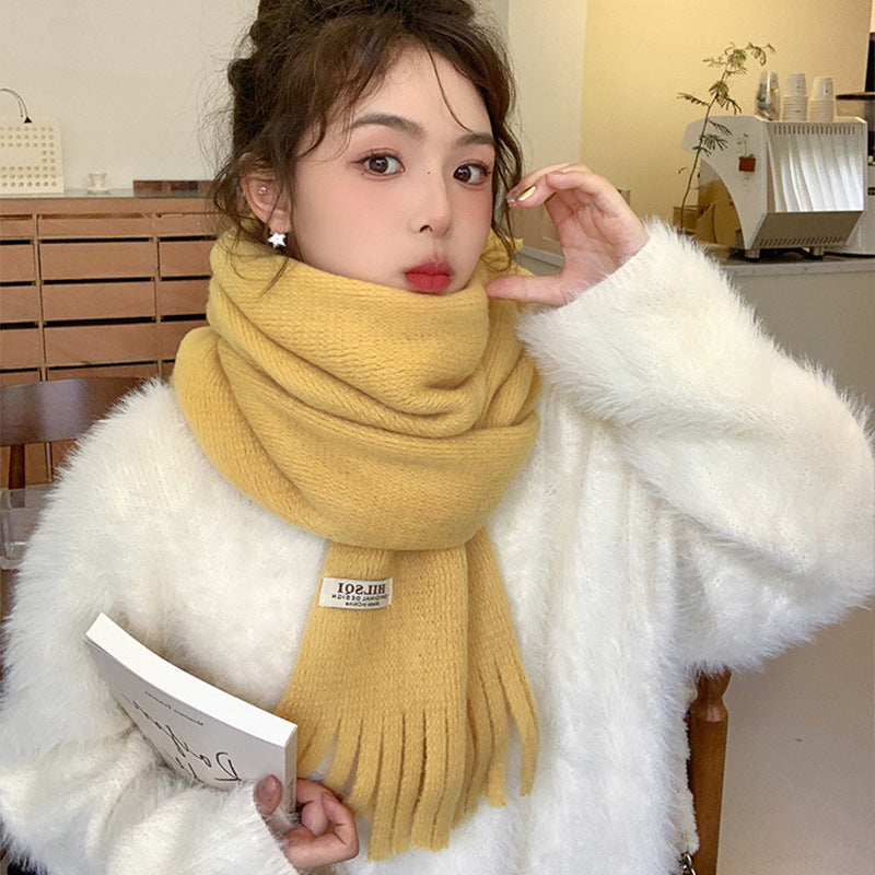 Autumn And Winter Fringe Scarf Women