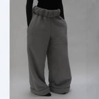 Women's Street Fashion Casual Loose Wide-leg Pants Solid Color