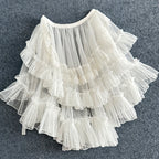 Japanese Style Long Lolita Niche Design Veil Skirt