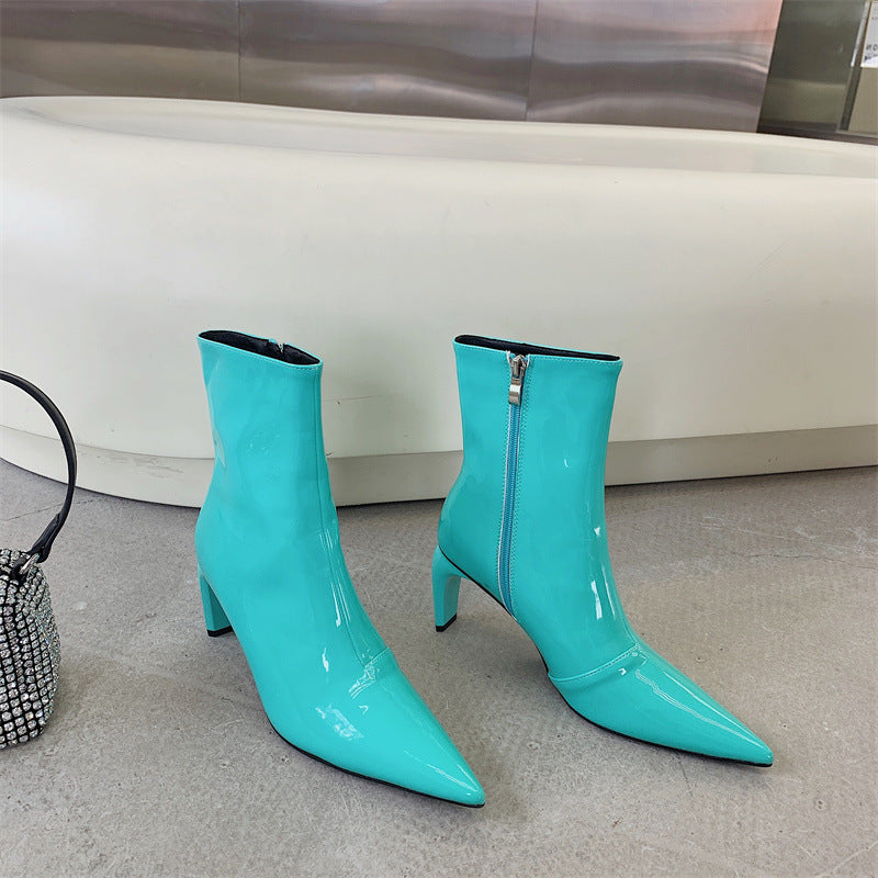 Women's Pointed Toe Stiletto Boots With All-match Temperament