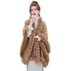 Fleece-lined Shawl Thickened Lazy Plush