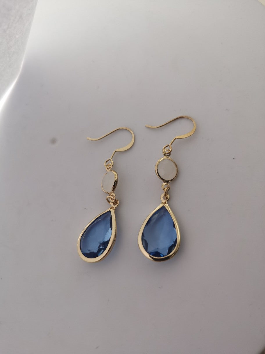 Long Womens Earrings Round Design