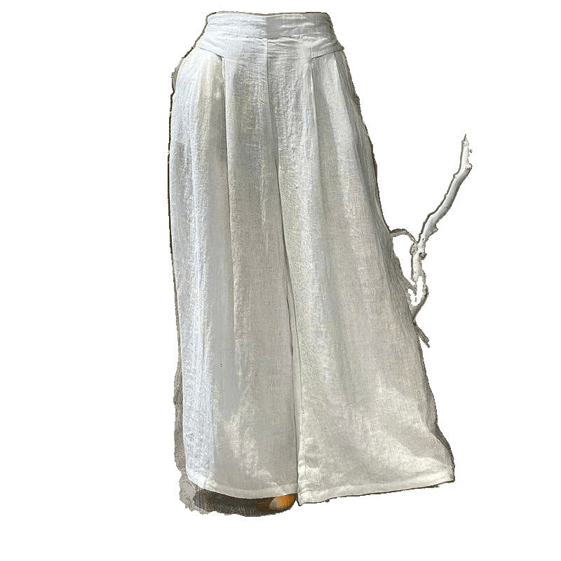 Womens Summer Retro Loose Slimming High-Waisted Pants