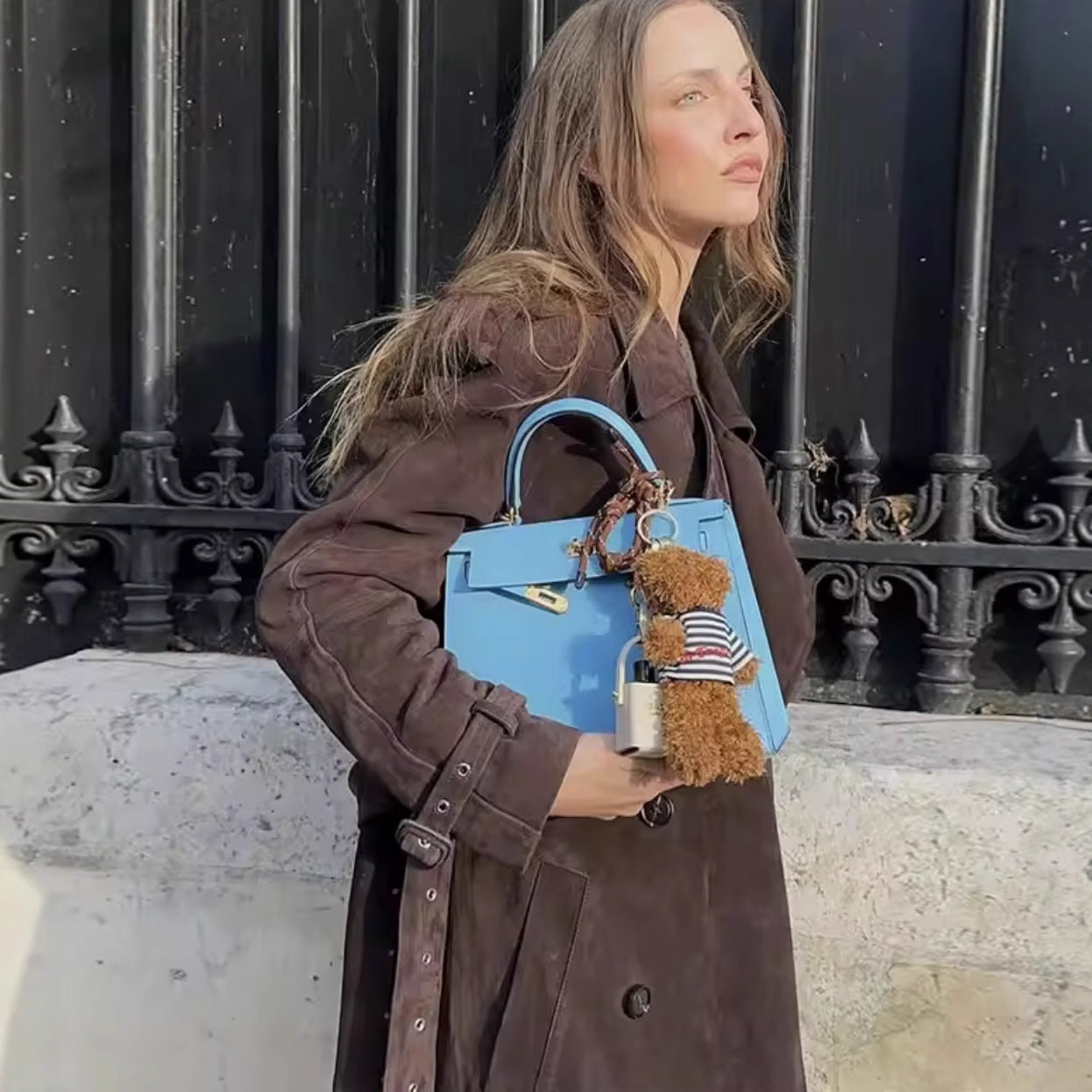 Womens Fashion Casual Mid Length Trench Coat Chic And Relaxed Fit Wool Outerwear