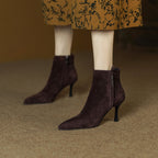 Side Zipper Rhinestone Women's Bare Elegant Woman Martin Boots