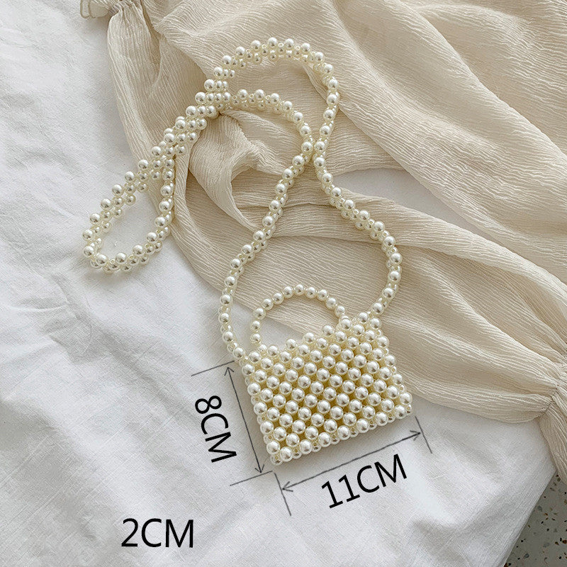 Pearl Bag Female  Messenger Bag Wild Mini Retro Western Style Pearl