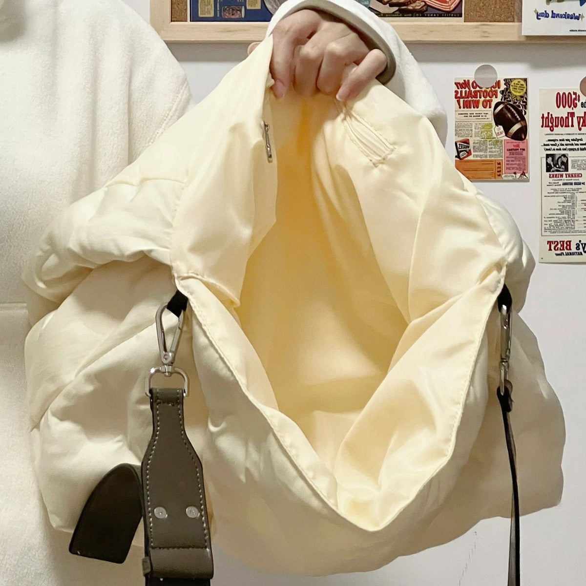 Autumn And Winter New South Korea Design Cloud Down Bag