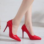 High-heeled women's pointed stiletto professional shoes