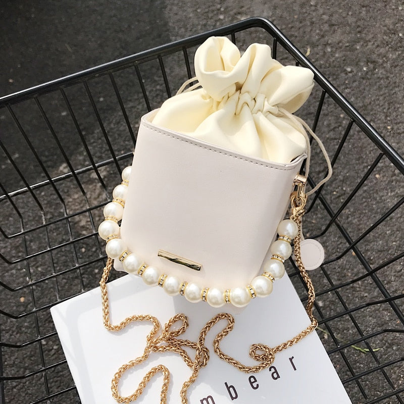 Chain Fashion Pearl Shoulder Bag