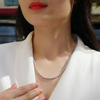 New Style Collarbone Necklace S925 Silver Necklace Moissanite