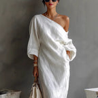 Breathable Asymmetrical One-shoulder Dress