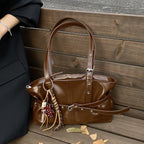 Womens Bag Made From Premium High-end Oil-waxed Leather