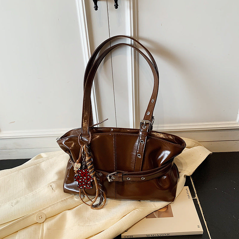 Womens Bag Made From Premium High-end Oil-waxed Leather