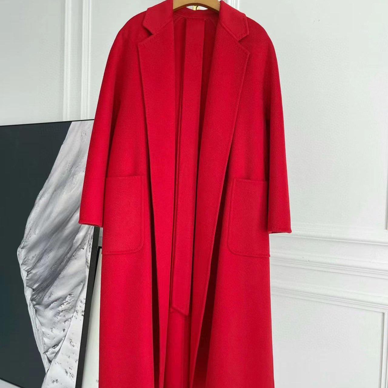 Double-sided Corrugated Cashmere Coat