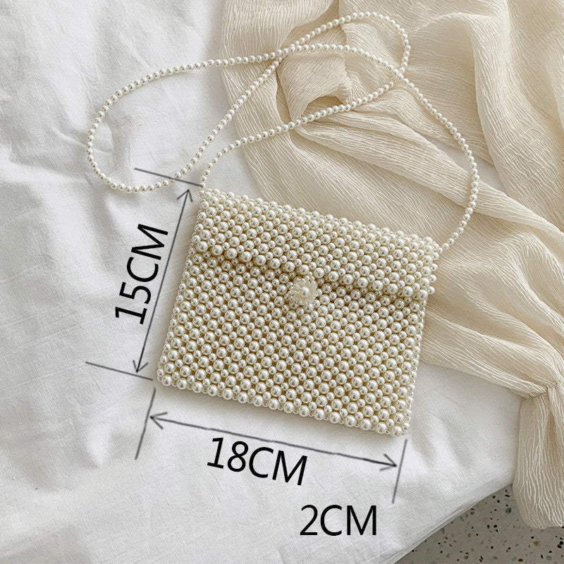 Pearl Bag Female  Messenger Bag Wild Mini Retro Western Style Pearl