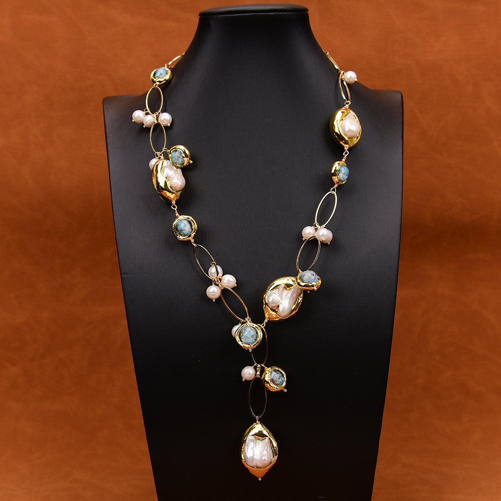 Freshwater Cultured White Koch Pearl Necklace