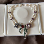 Natural Freshwater Pearl Necklace Special-interest Design High Sense