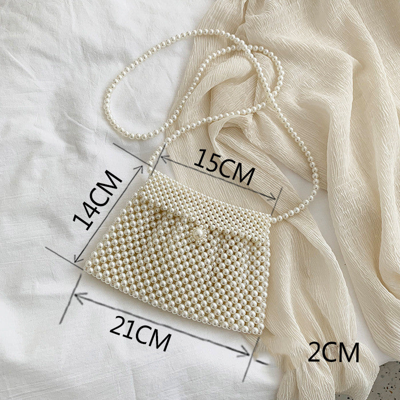 Pearl Bag Female  Messenger Bag Wild Mini Retro Western Style Pearl