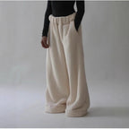 Women's Street Fashion Casual Loose Wide-leg Pants Solid Color