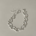 S925 Sterling Silver Heart Shape Intricately Crafted Bracelet Versatile Design