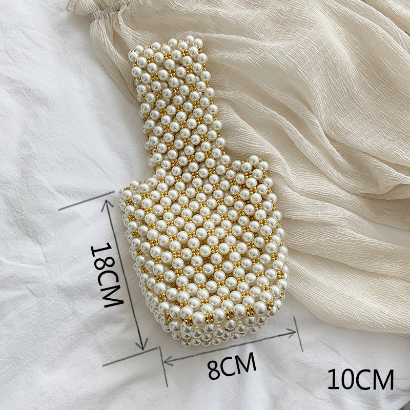 Pearl Bag Female  Messenger Bag Wild Mini Retro Western Style Pearl