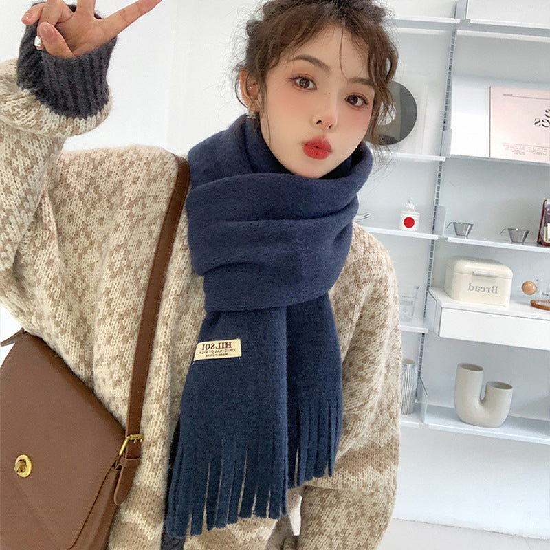 Autumn And Winter Fringe Scarf Women