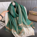 Solid-color Double-faced Scarf For Spring And Autumn Summer