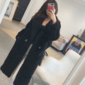 Womens Long Cashmere-Like Coat