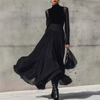 High-end Solid-color Skirt That Exudes An Elegant Aura