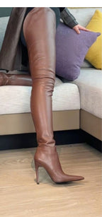 Over-the-knee Stretch Boots