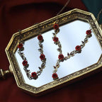 Romantic Rose Flower Bracelet Women's Vintage Clavicle Chain