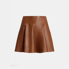 Womens Retro Chic Minimalist Mini Skirt