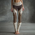 Womens Digital Print Knitted Base Leggings